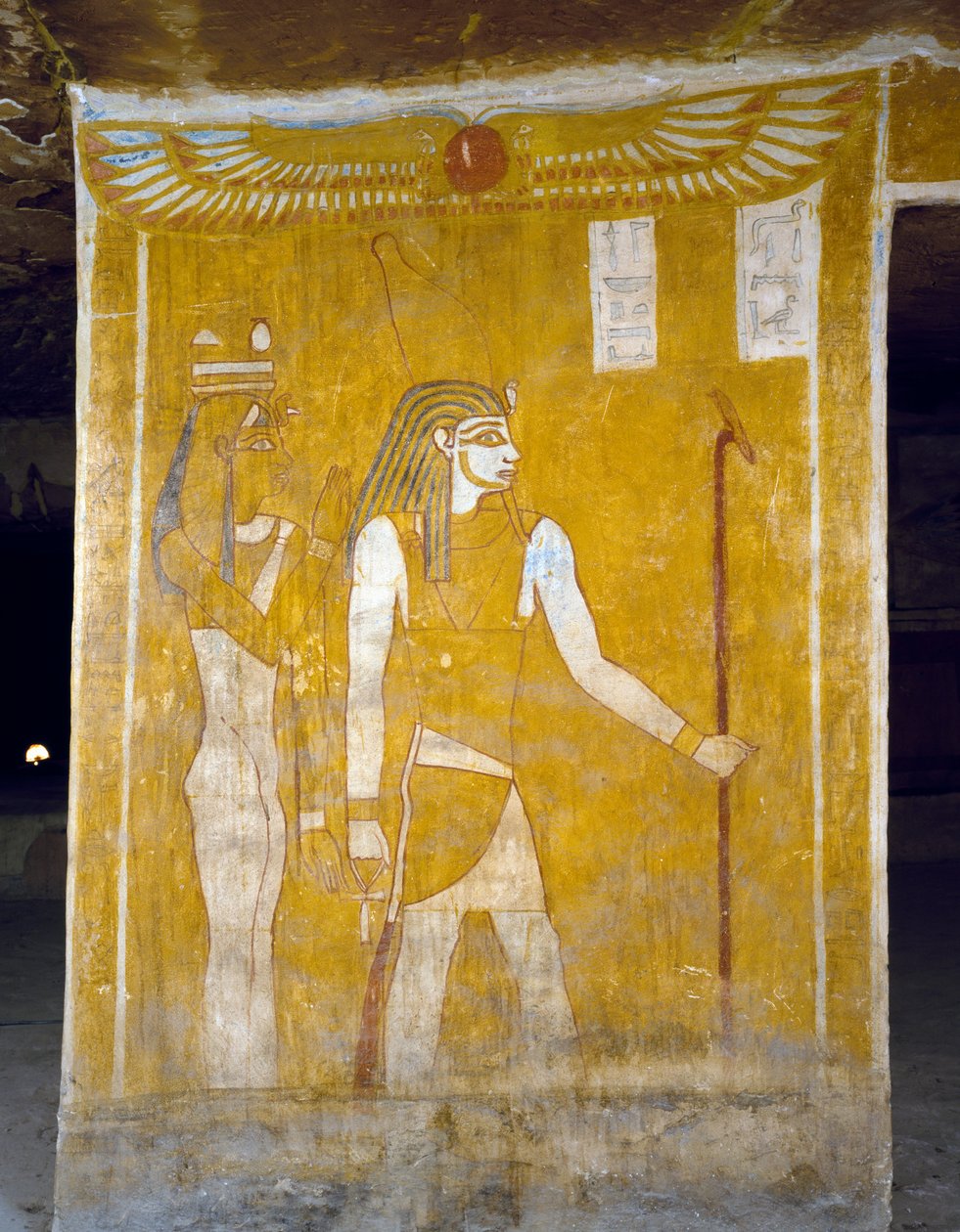 Falfestmények Pa Nentwy sírjából, Bahariya Oasis, Giza, Egyiptom. Egyiptomi civilizáció, 26. dinasztia, ie 663-525. alkotó: Egyptian 26th Dynasty