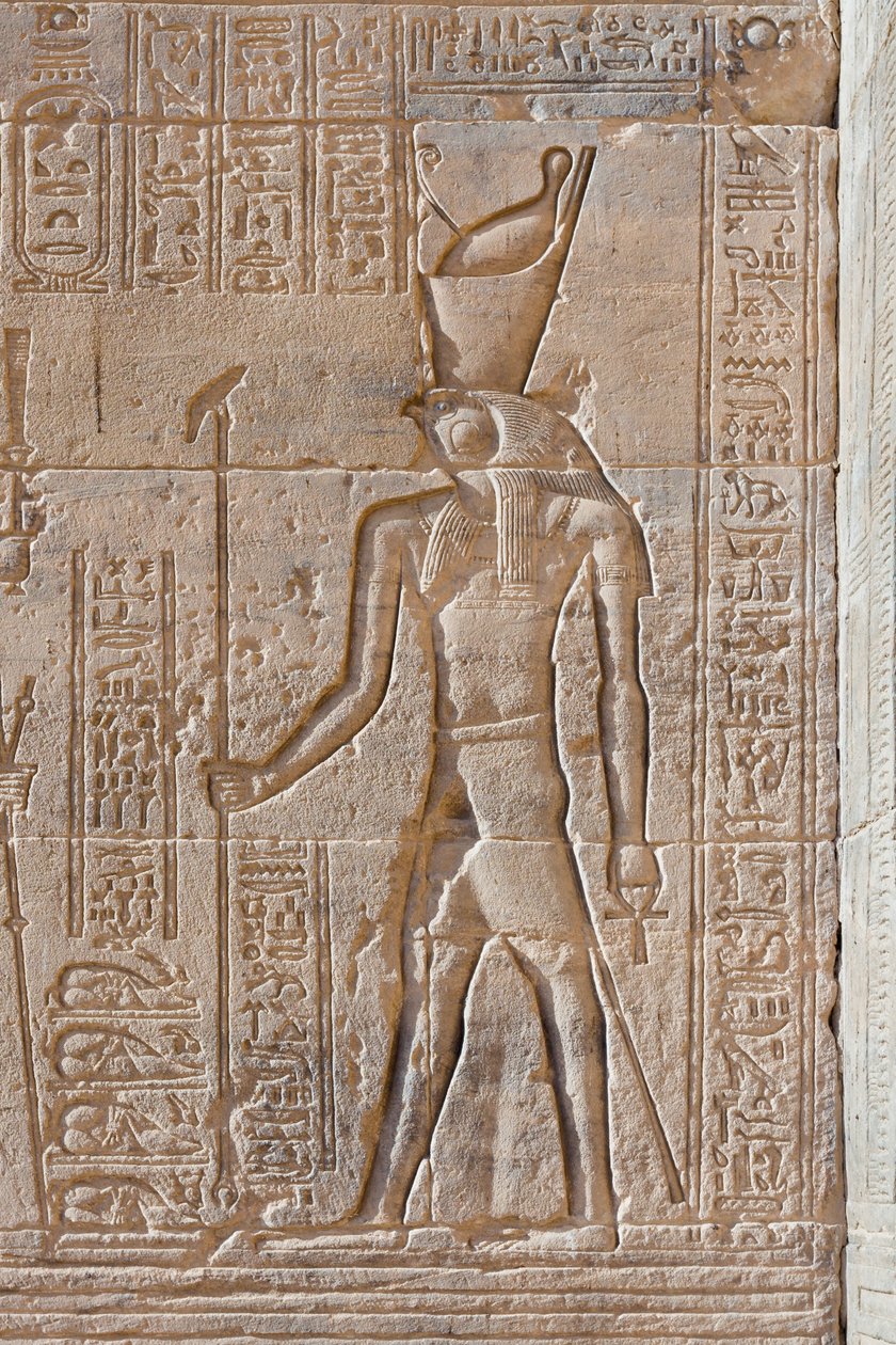 Domborművek a Philae templomban, Asszuán, Egyiptom alkotó: Egyptian 30th Dynasty