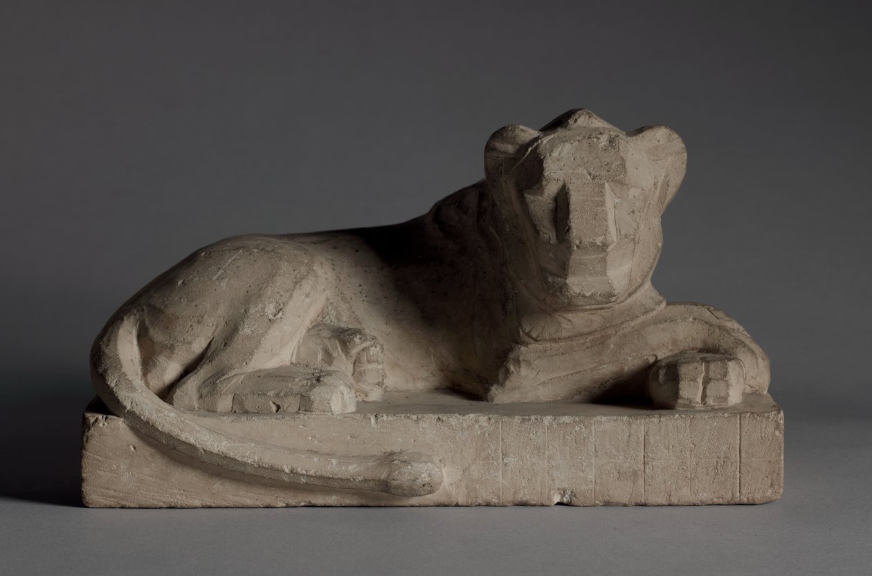 Oroszlán szobor, ie 380-246 alkotó: Egyptian 30th Dynasty