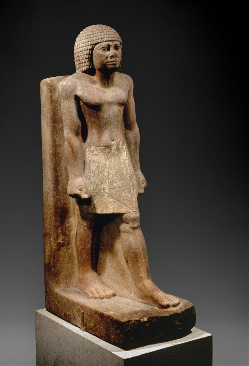 Vágófigura, c. i.e. 2575–2465 (festett kvarcit) alkotó: Egyptian 4th Dynasty