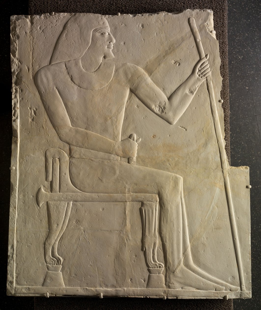 Ülő Nyankhnesut domborműve, Szakkarából, ie 2311-2281 körül alkotó: Egyptian 6th Dynasty