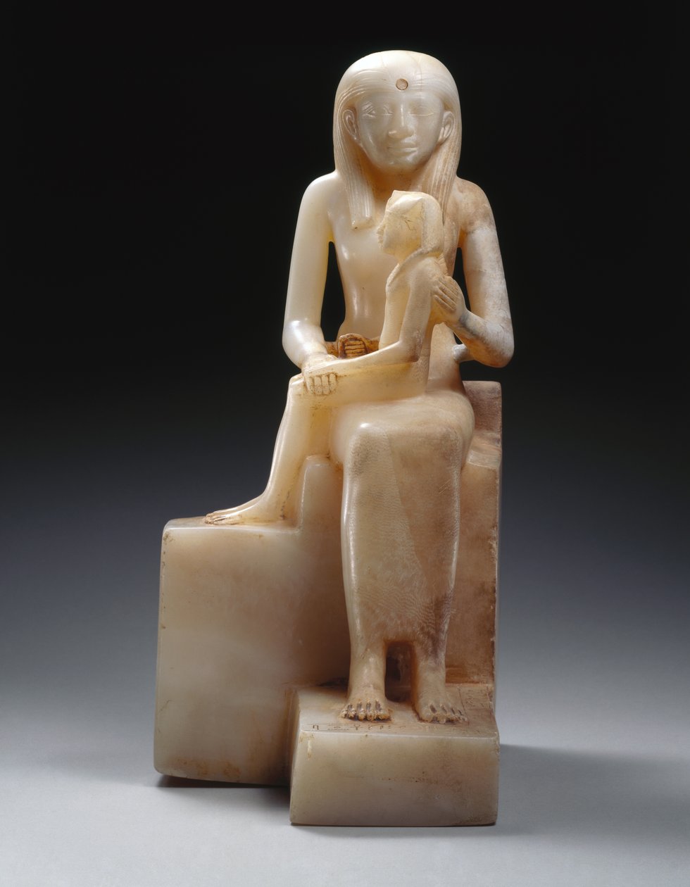 II. Pepy és anyja, Meryreankhnes királynő, valószínűleg Szakkarából, az óbirodalomból (kalcit) alkotó: Egyptian 6th Dynasty Egyptian 6th Dynasty