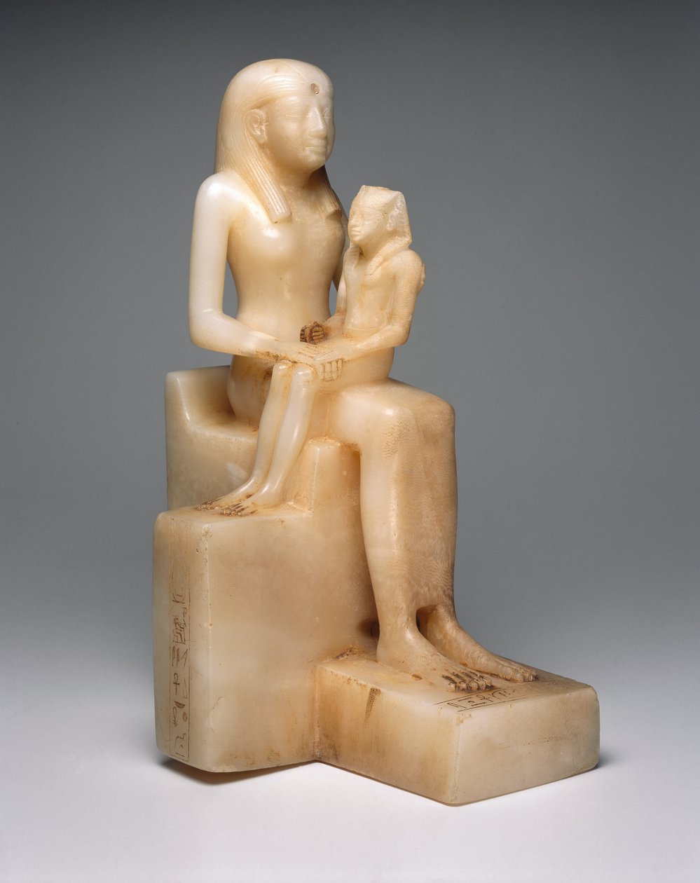 II. Pepy és anyja, Meryreankhnes királynő, valószínűleg Szakkarából, az óbirodalomból (kalcit) alkotó: Egyptian 6th Dynasty Egyptian 6th Dynasty