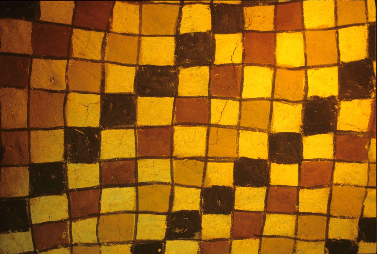 ókori Egyiptom, sírmennyezet mintája, festés/freskó, Sennufer sírja, Théba, Luxor, Theba, Luxor alkotó: Egyptian Egyptian