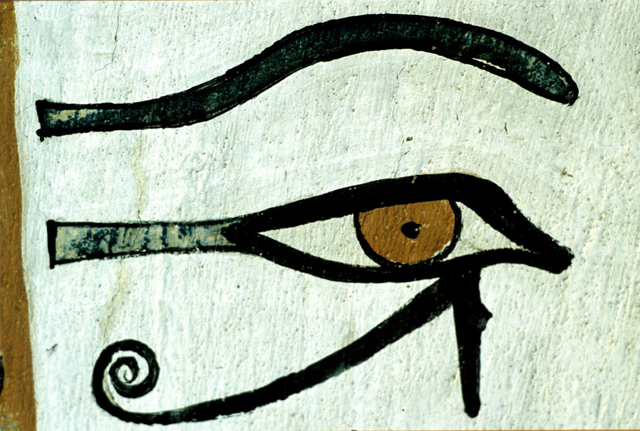 Ókori Egyiptom, Falfestmény, , Hórusz szeme, Sennedjem sírja, Théba, Deir el Medina alkotó: Egyptian Egyptian