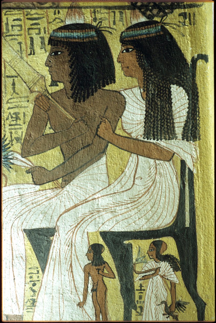 Ókori Egyiptom, falfestmény, Szennedzsem sírja, Nemesek sírja, Théba, Deir el Medina, Deir el Medina alkotó: Egyptian Egyptian