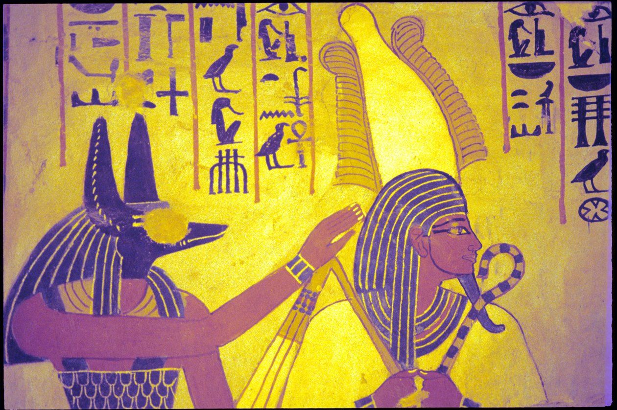 Ókori Egyiptom, Falfestmény, Sennufer sírja, Nemesek sírja, Théba alkotó: Egyptian Egyptian