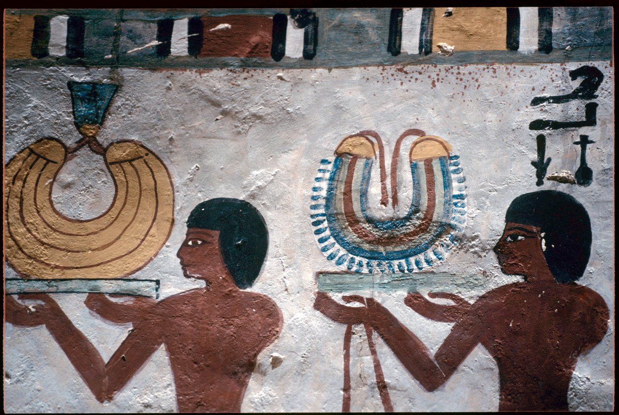 Ókori Egyiptom, Falfestmény, Szennufer sírja, Nemesi sír, Théba, Théba alkotó: Egyptian Egyptian