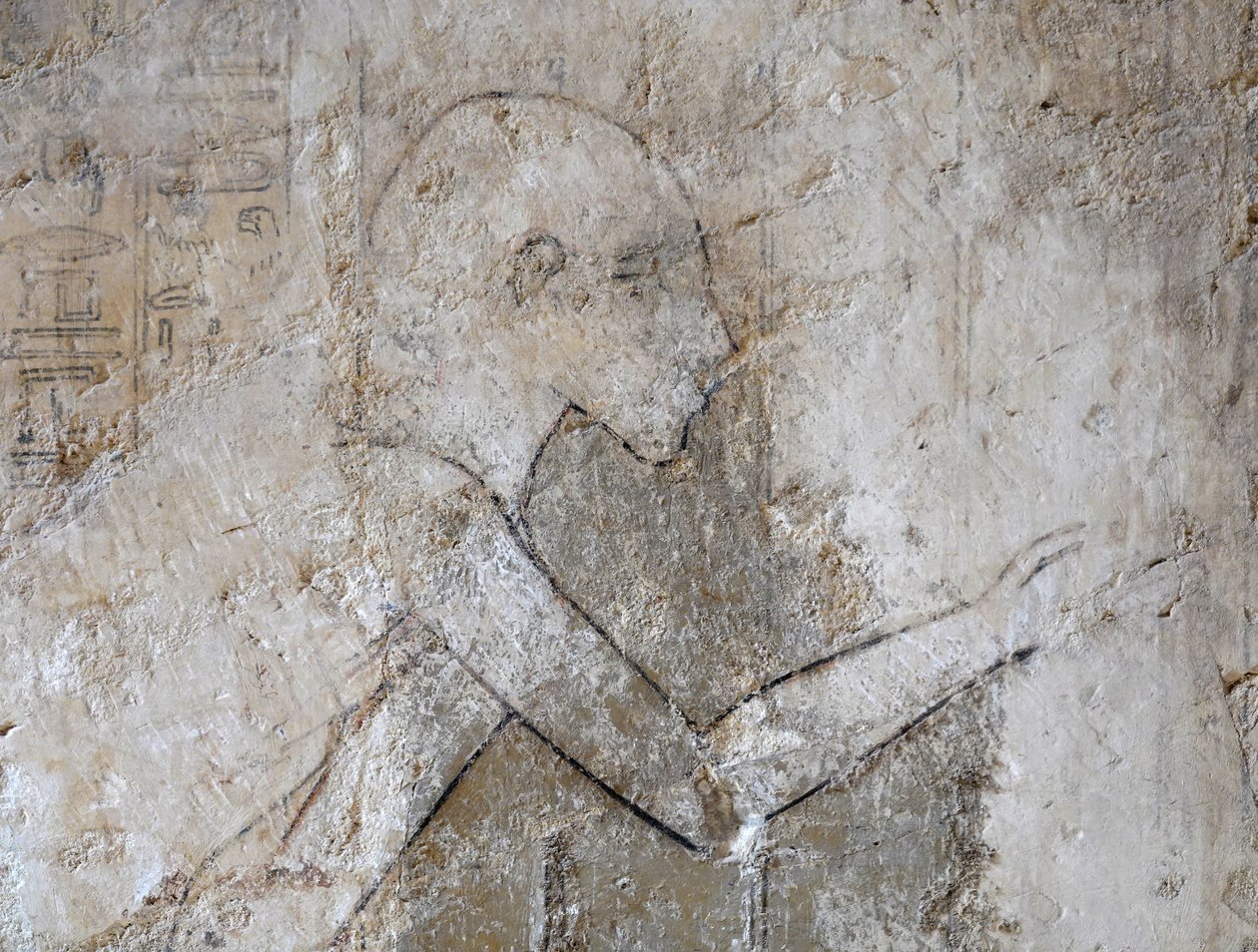 Rajz egy férfiról, Ramose sírja alkotó: Egyptian Egyptian