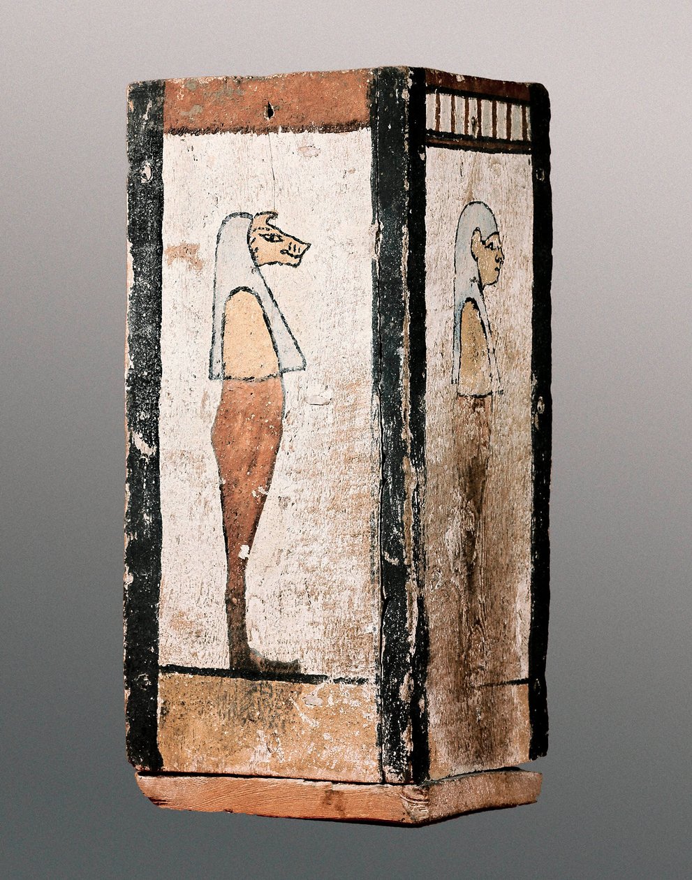 Egyiptomi antikvitás: fából készült temetési urna vagy baldachin. Kr.e. 11-4. Montserrat kolostor. Montserrat Múzeum. alkotó: Egyptian Egyptian