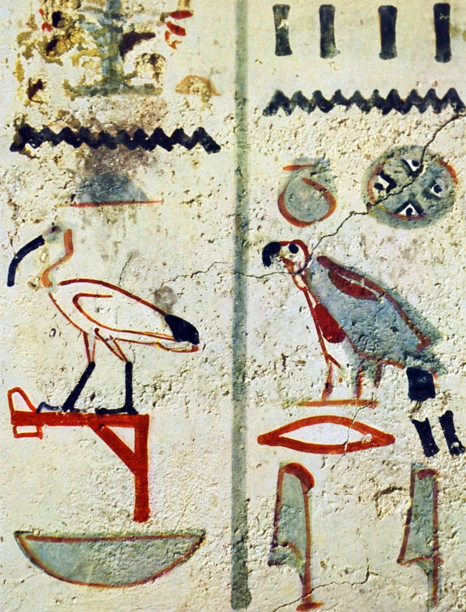 Egyiptomi hieroglifák egy sír falfestményéről alkotó: Egyptian Egyptian