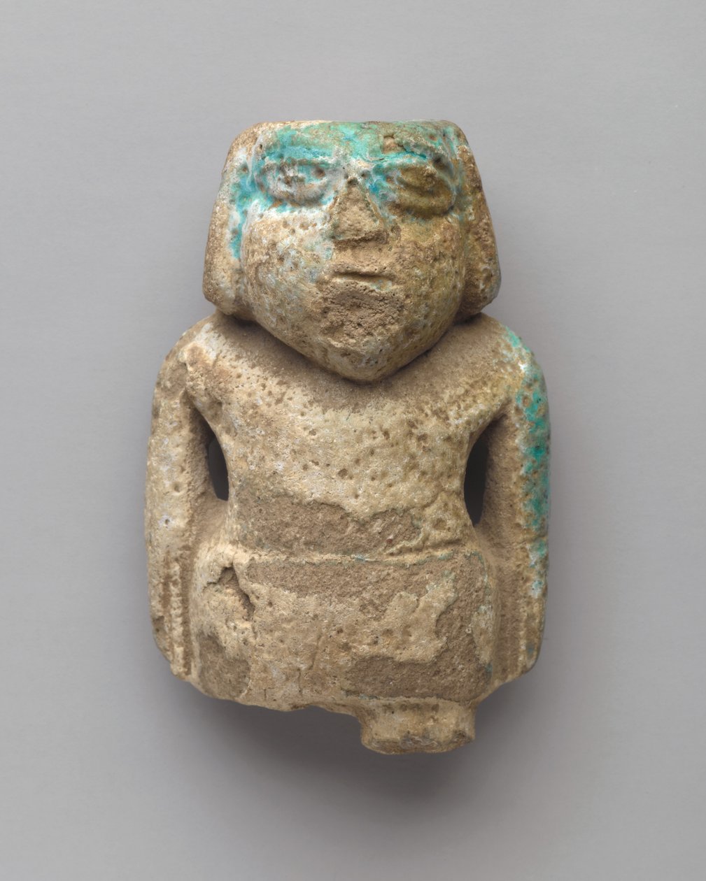 Álló ember szobra, korai dinasztikus időszak, i.e. 3000-2675. (fajansz) alkotó: Egyptian Egyptian