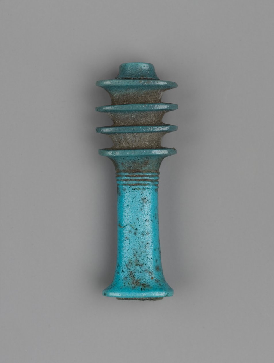 Djed amulett (cserép) alkotó: Egyptian Ptolemaic Period