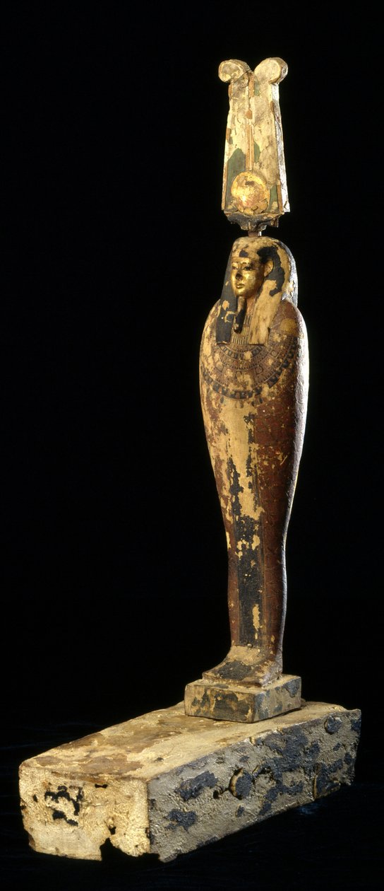 Ptah-Sokar-Osiris figurája, ie 332-30 (fa, polikróm és arany) alkotó: Egyptian Ptolemaic Period