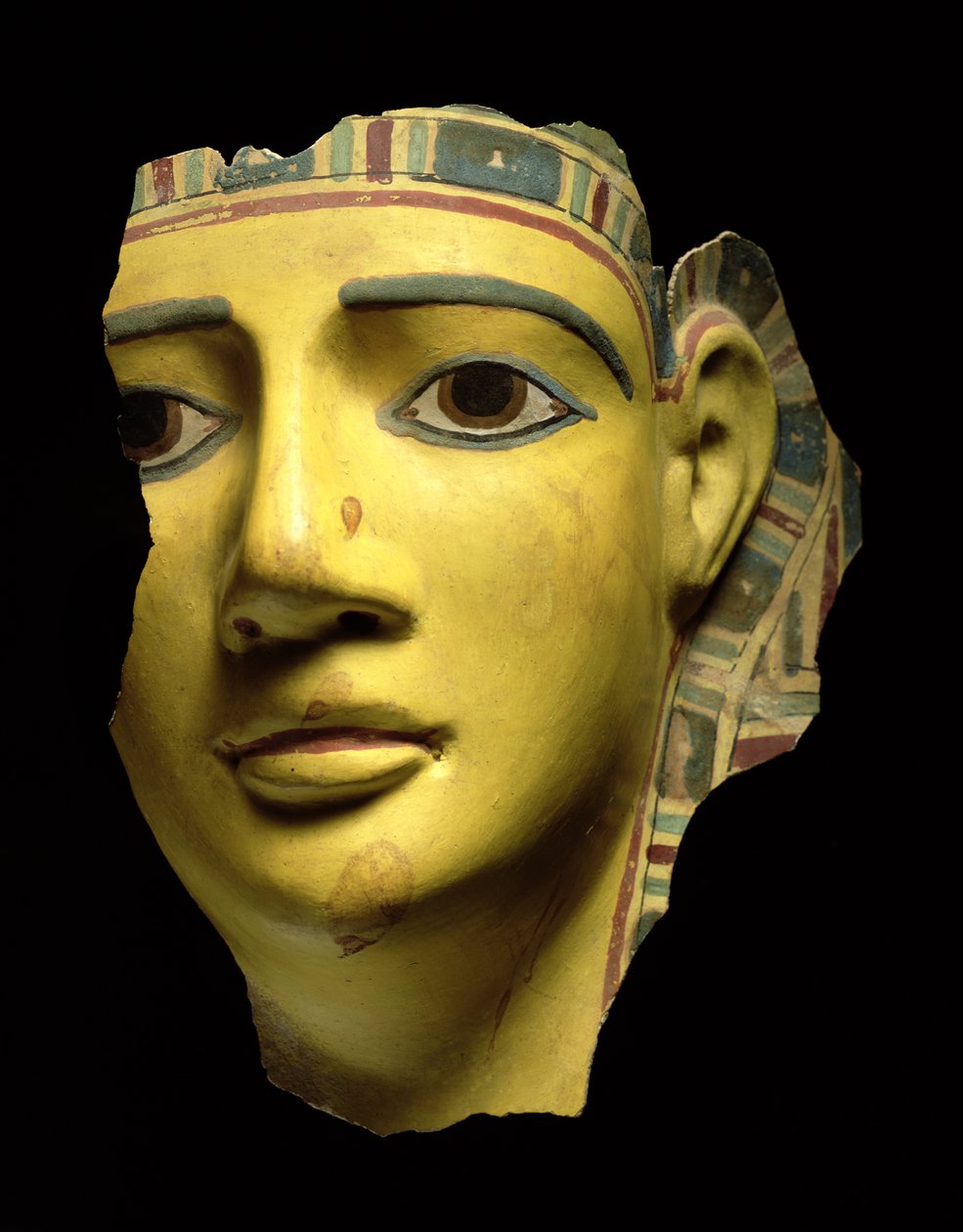 Múmia maszk (polikróm kartonpapír) alkotó: Egyptian Ptolemaic Period
