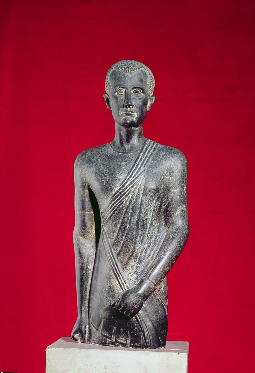 Hor szobra, Alexandriából, Kr.e. 40 körül (bazalt) alkotó: Egyptian Ptolemaic Period