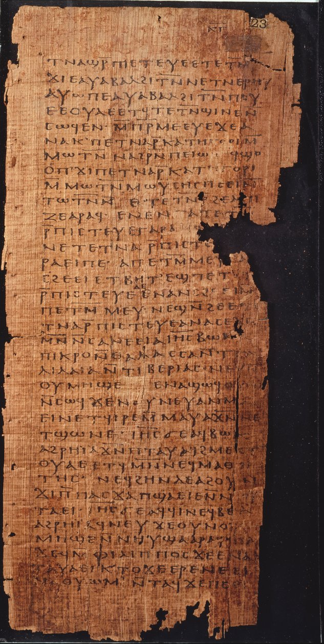 Oldal Szent János evangéliumából alkotó: Egyptian School