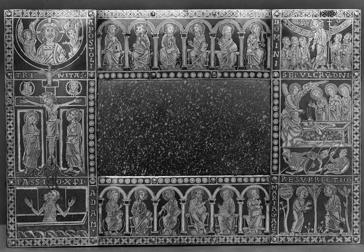 Szent Mauritius hordozható oltára alkotó: Eilbertus of Cologne (fl.1129 60)
