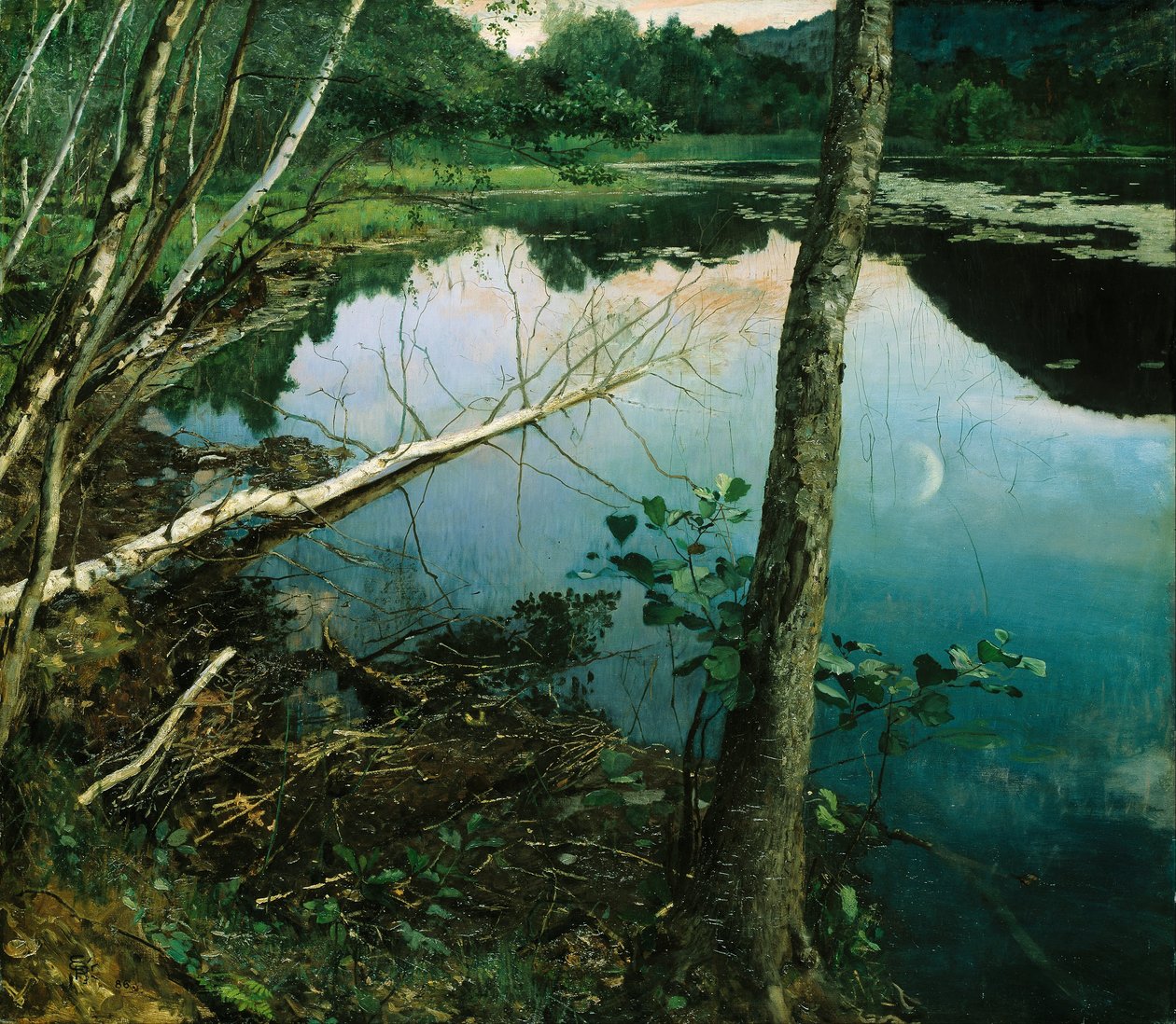 Nyári éj alkotó: Hjalmer Eilif Emanuel Peterssen