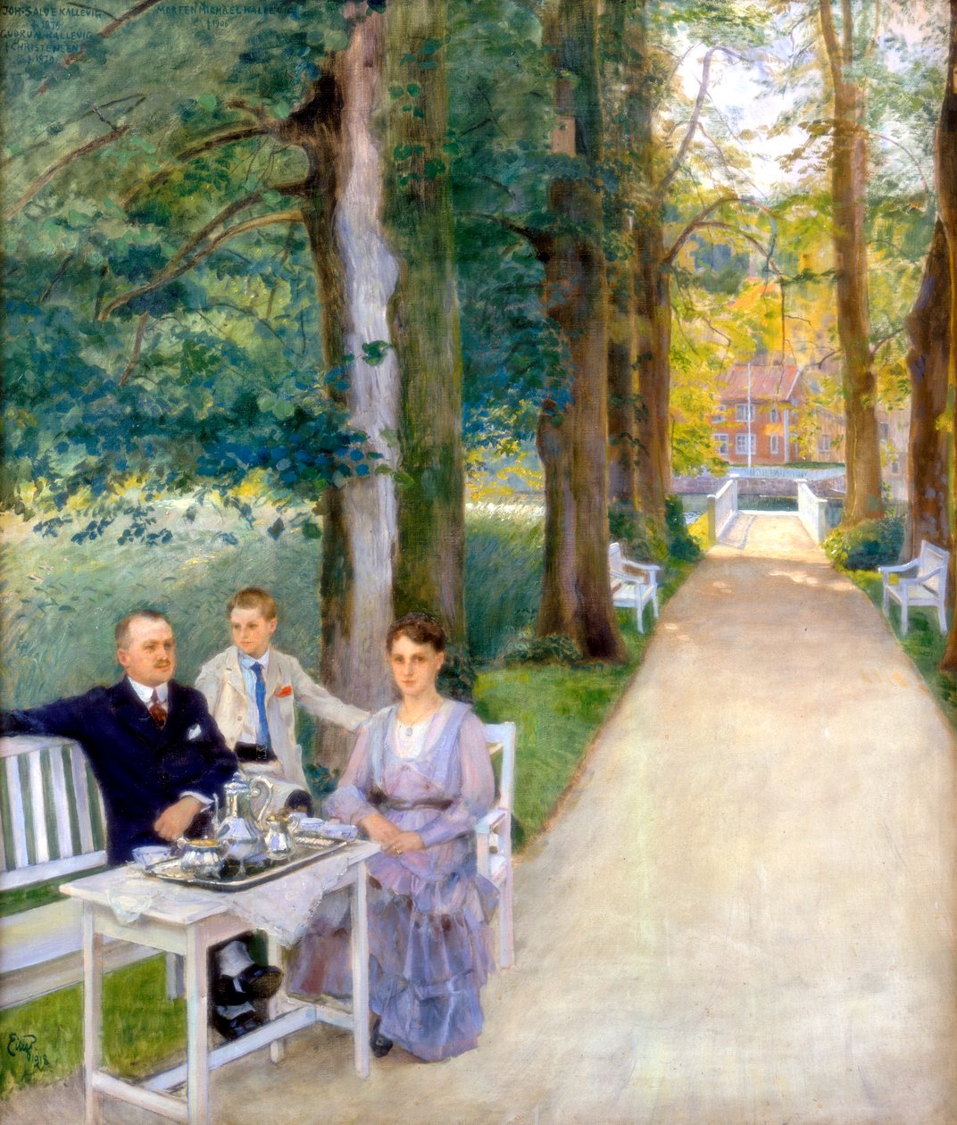 Joh Salve Kallevig, Gudrun Kallevig, Morten Kallevig, 1900-1928 alkotó: Hjalmer Eilif Emanuel Peterssen