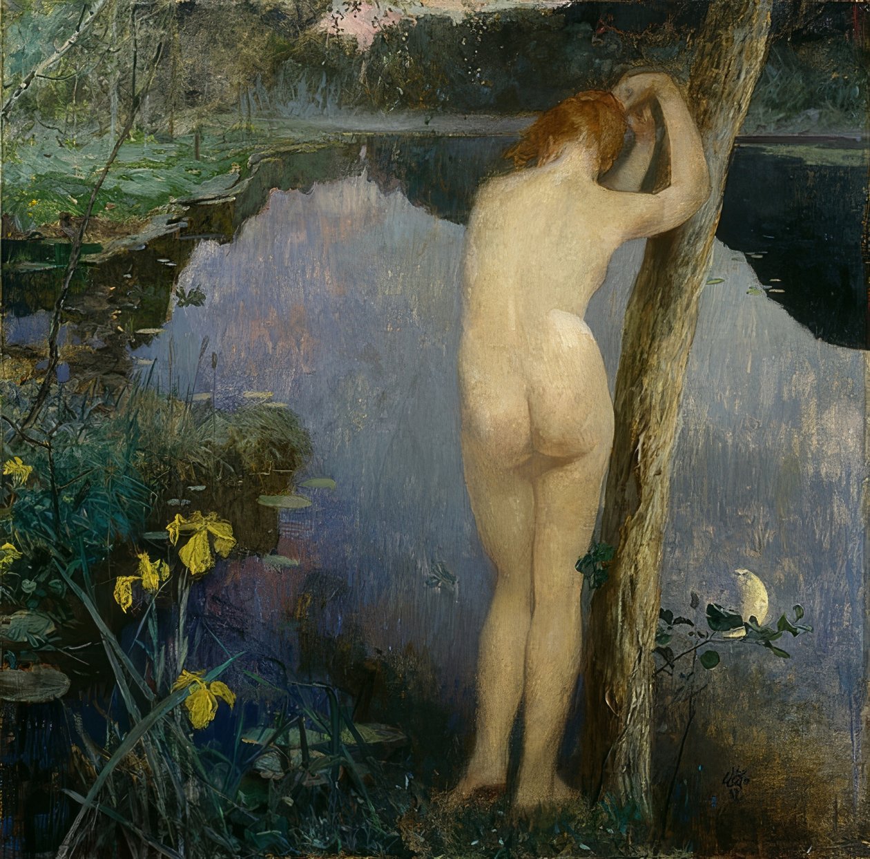 Nocturne. 1887 alkotó: Hjalmer Eilif Emanuel Peterssen