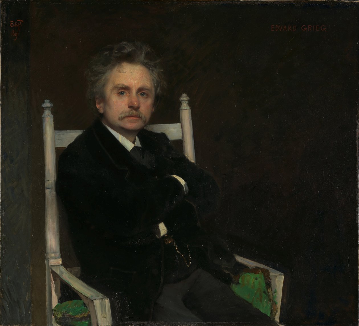 Edvard Grieg portréja 1843-1907, 1891. alkotó: Hjalmer Eilif Emanuel Peterssen