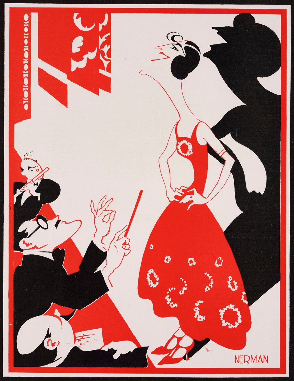 Gracie Fields angol színésznő karikatúrája, Einar Nerman (1888-1983), a The Tatler 1411. számából, július 11. alkotó: Einar Nerman