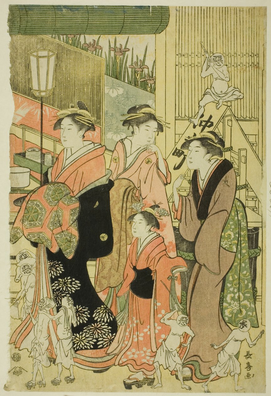 Jó és rossz befolyások (Zendama akudama) alkotó: Eishōsai Chōki