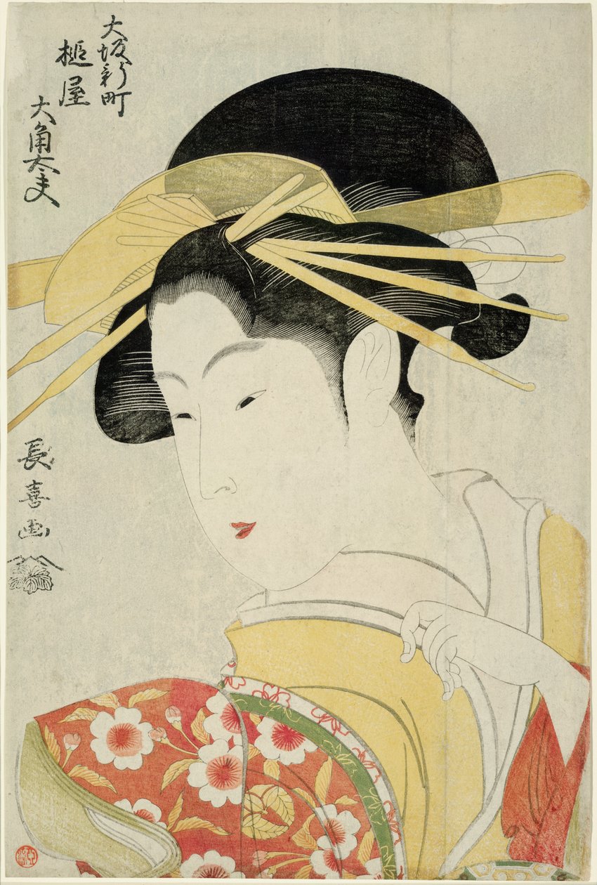Osumi, Atayu of tee talaj és tagja te Shinmachi Kua r hand r tagja Kosaka alkotó: Eishōsai Chōki