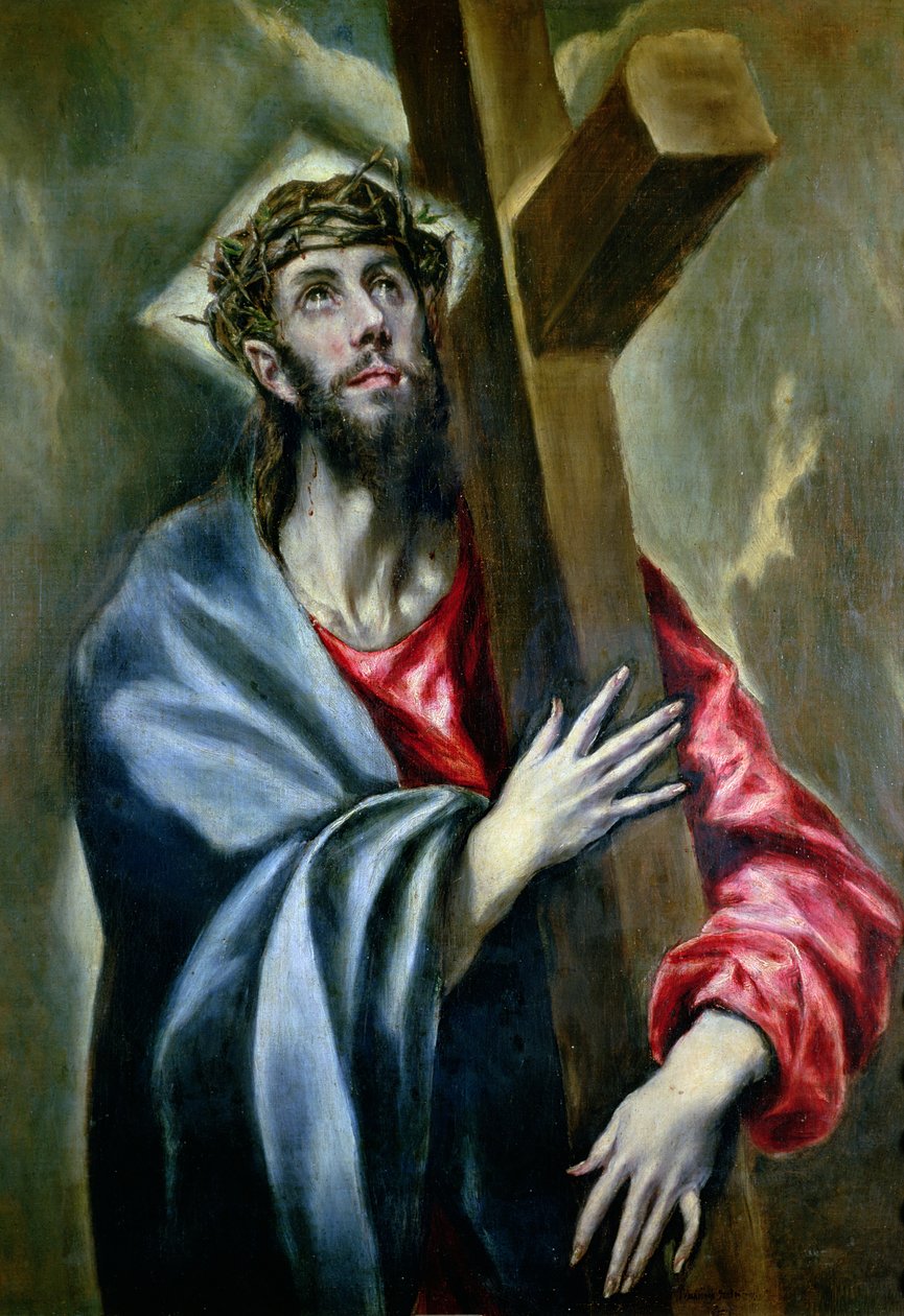 Krisztus a keresztet szorítja, 1600-10 alkotó: El Greco