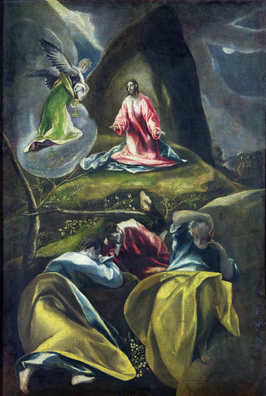 Krisztus az olajfák kertjében alkotó: El Greco