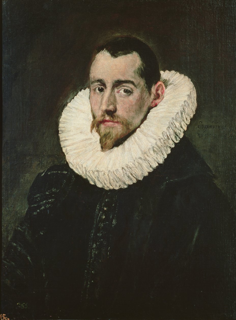 Egy fiatal lovag portréja alkotó: El Greco