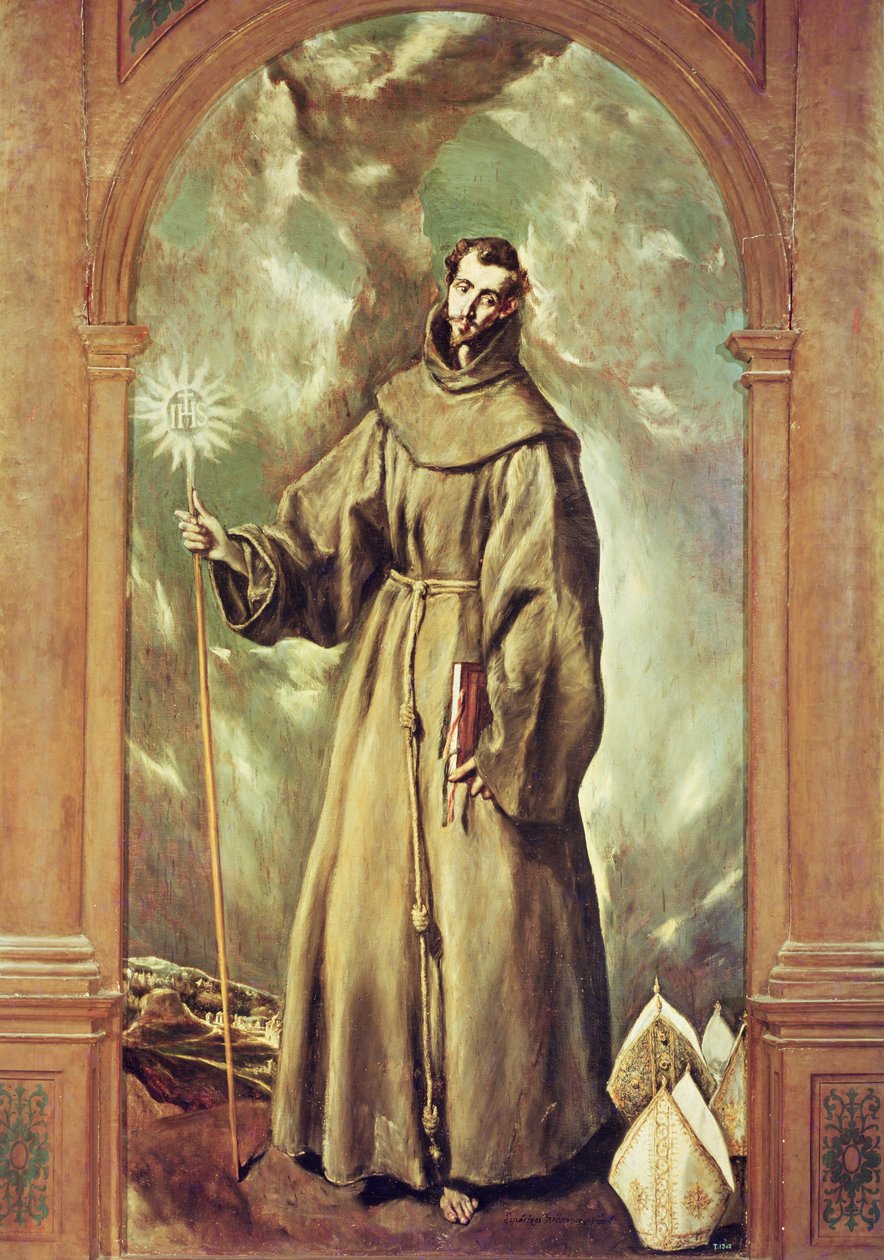 Clairvaux-i Szent Bernát, 1603 alkotó: El Greco