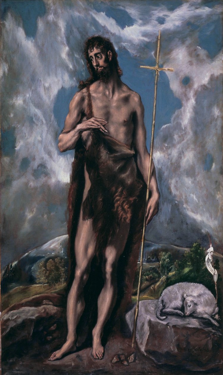 Keresztelő Szent János alkotó: El Greco