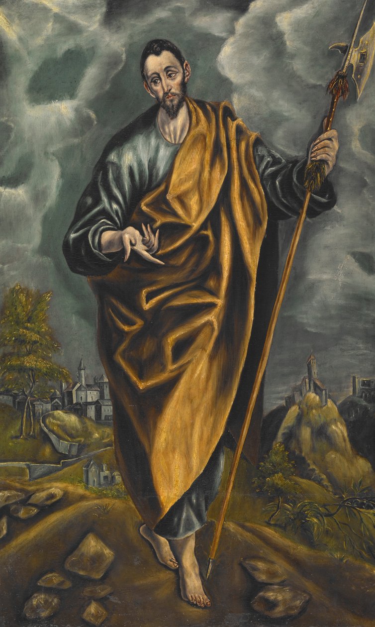 Szent Júdás Thaddaeus vagy Szent Tamás alkotó: El Greco