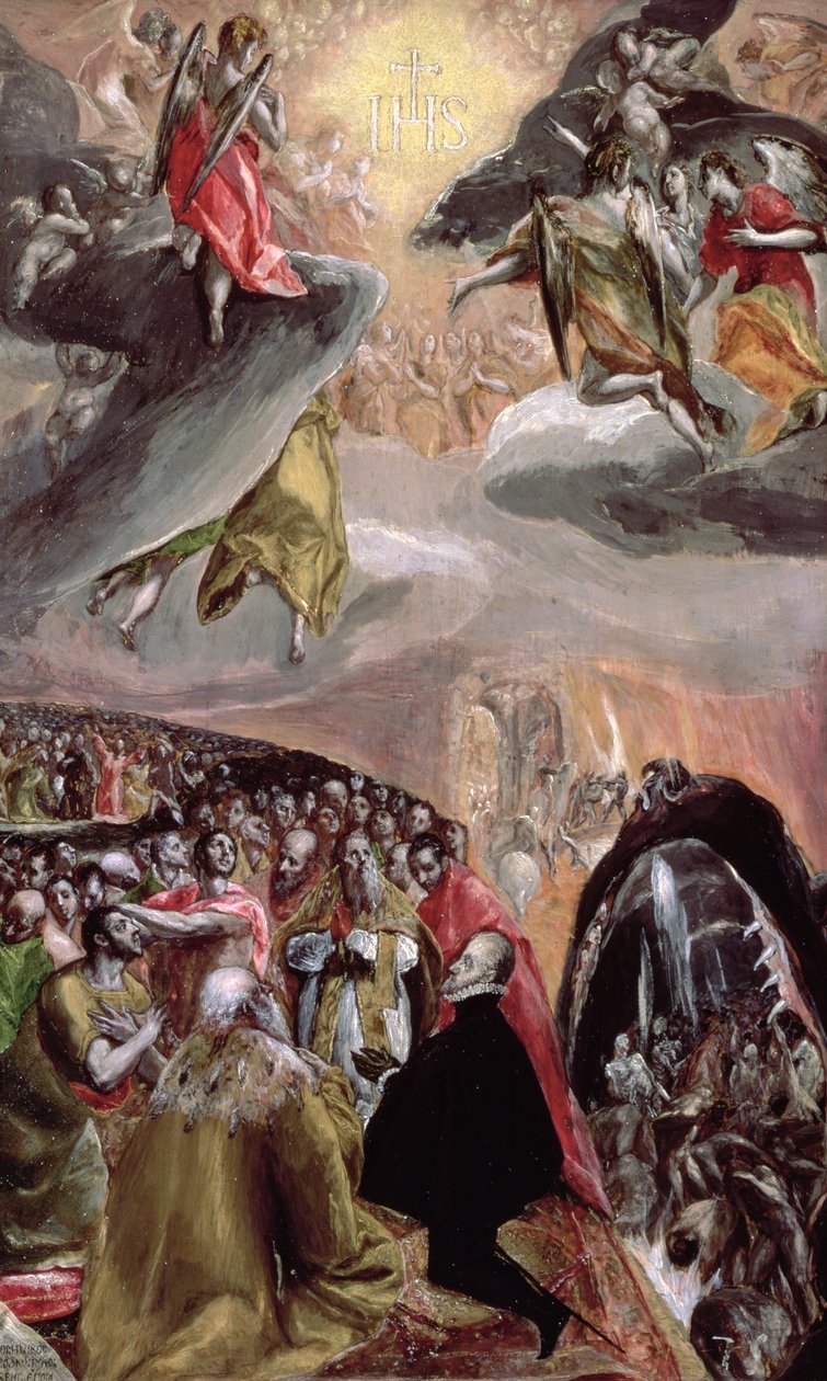Jézus nevének imádása, 1578 körül (olaj és tempera fán) alkotó: El Greco