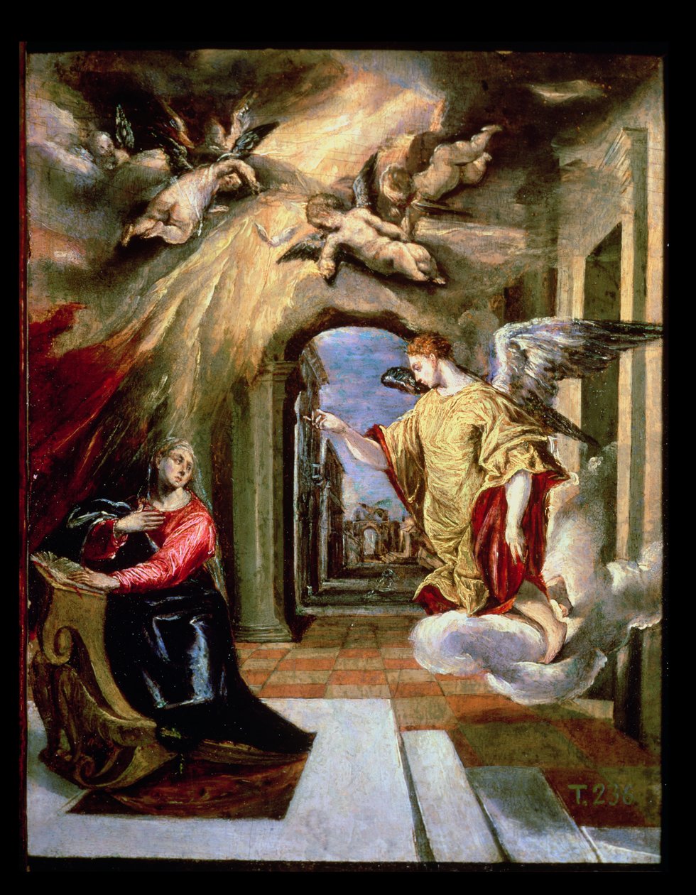 Az Angyali üdvözlet, 1570-73 körül alkotó: El Greco