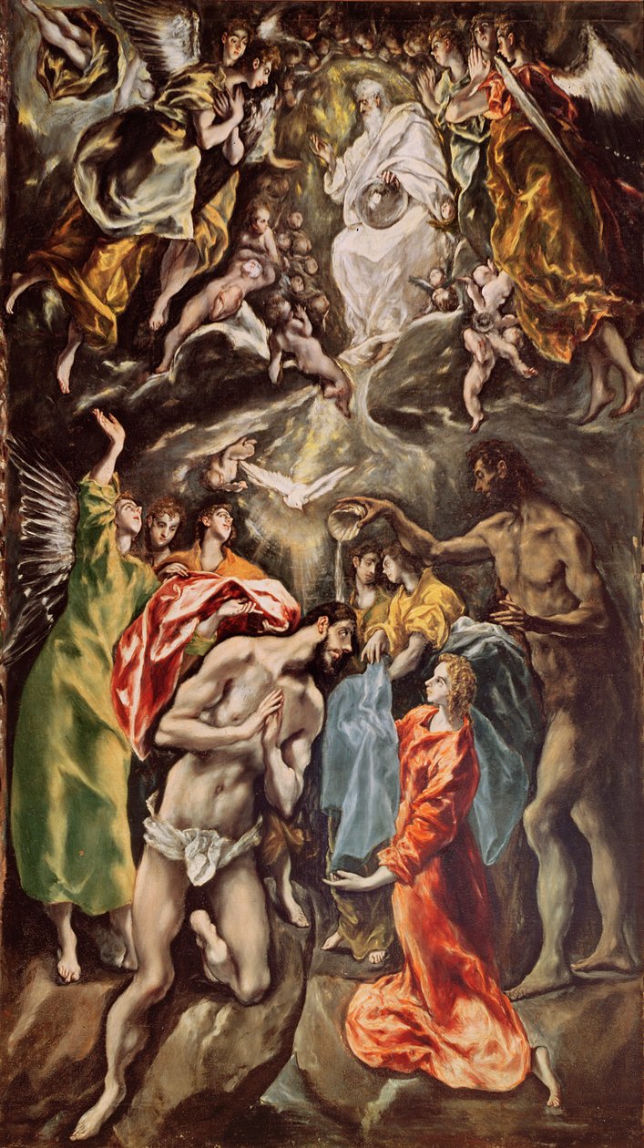 Krisztus megkeresztelkedése, 1608-14 alkotó: El Greco