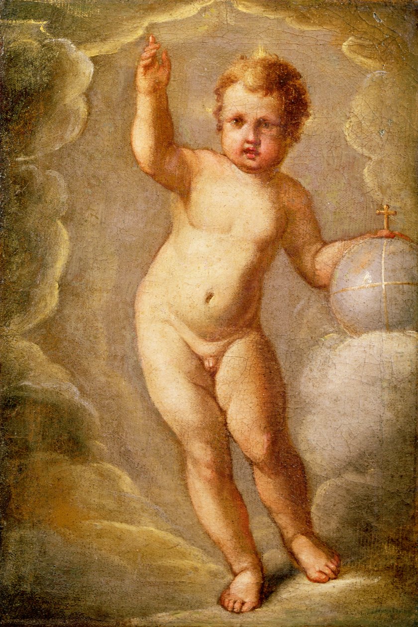 A Krisztus gyermeke, a föld megváltója, 1565 körül alkotó: El Greco