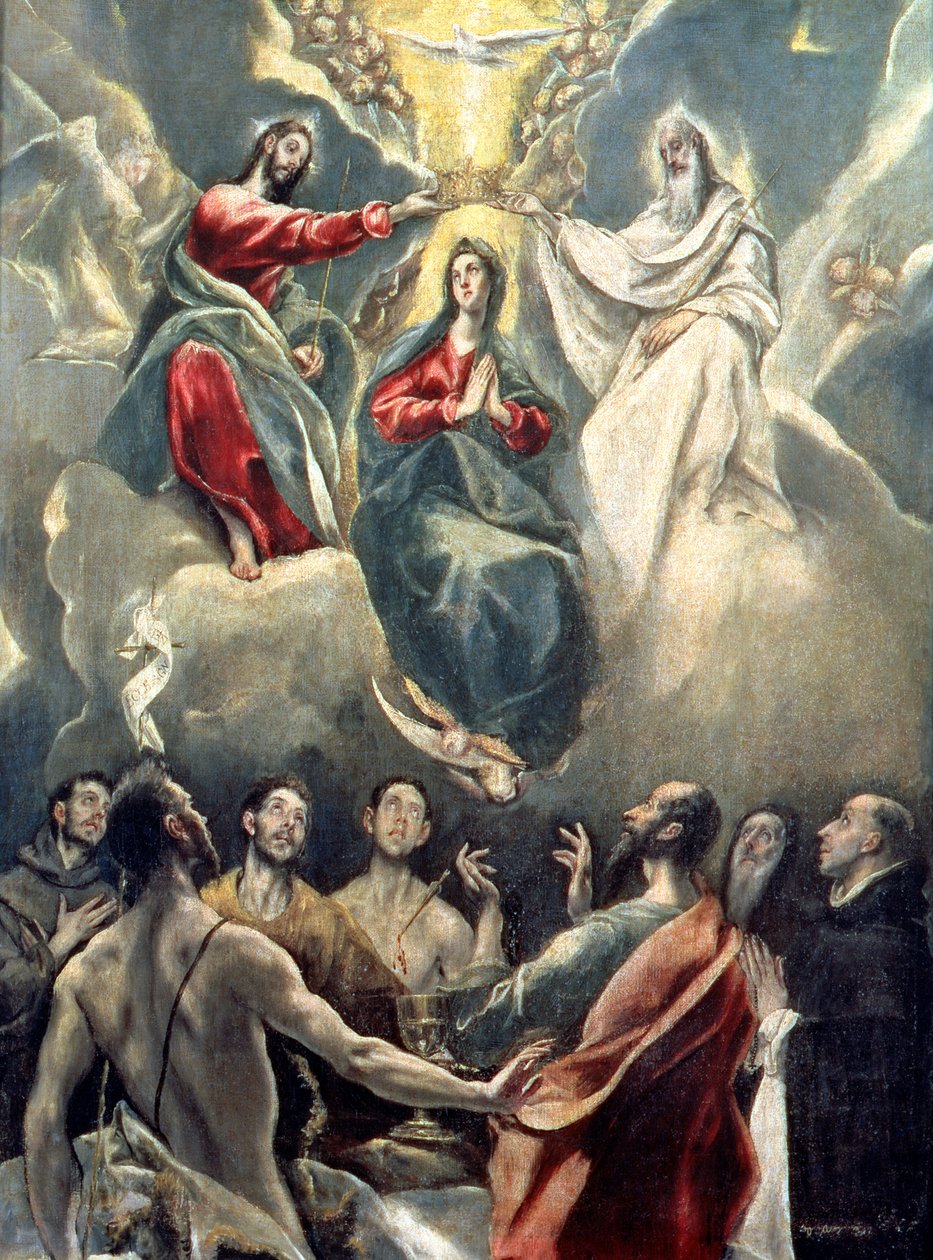 A Szűz koronázása alkotó: El Greco