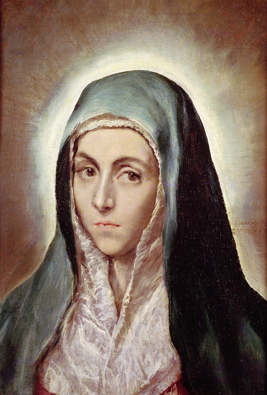 Szűz Mária, 1595-1600 alkotó: El Greco