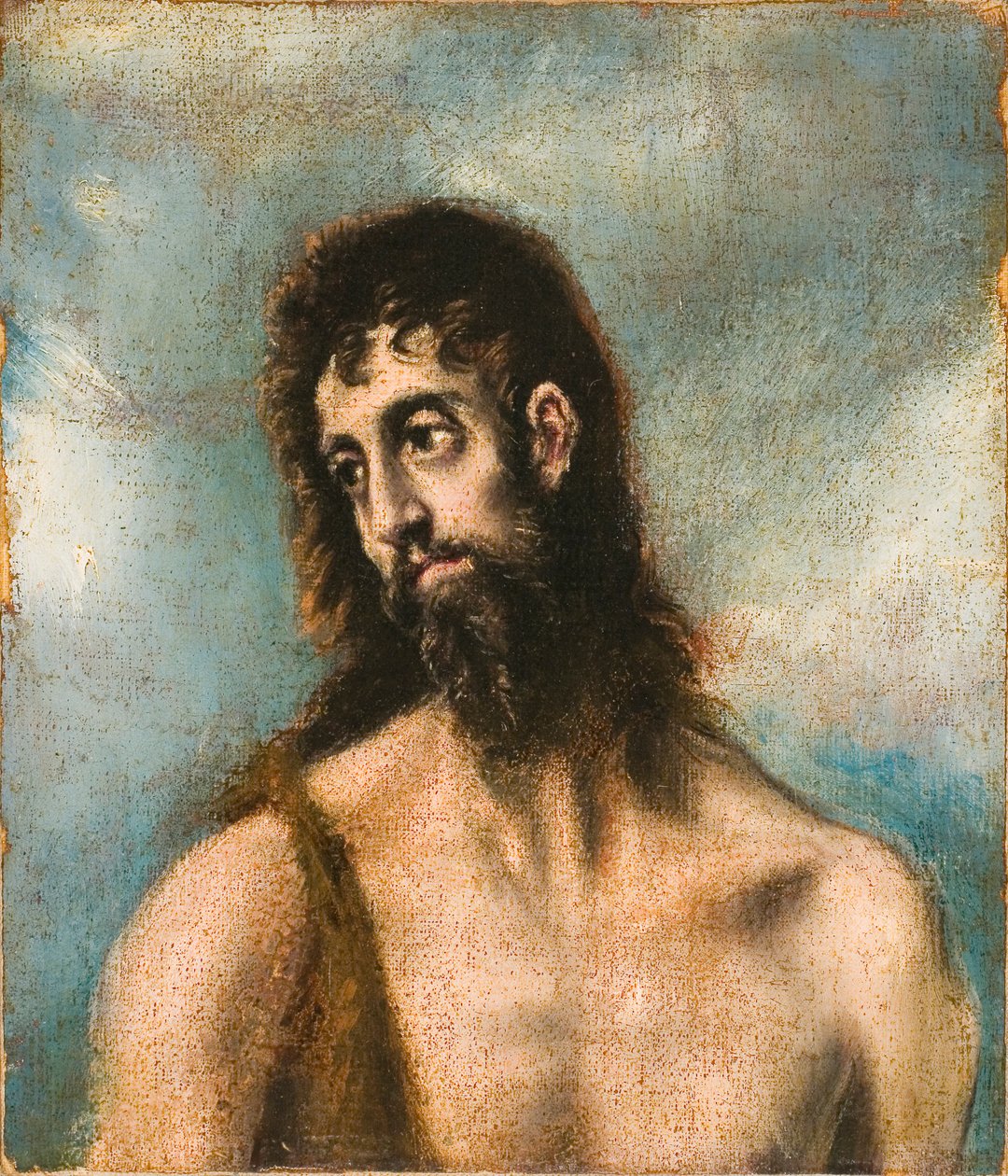 Keresztelő Szent János (olaj, vászon) alkotó: El (1541 1614) (studio of) Greco