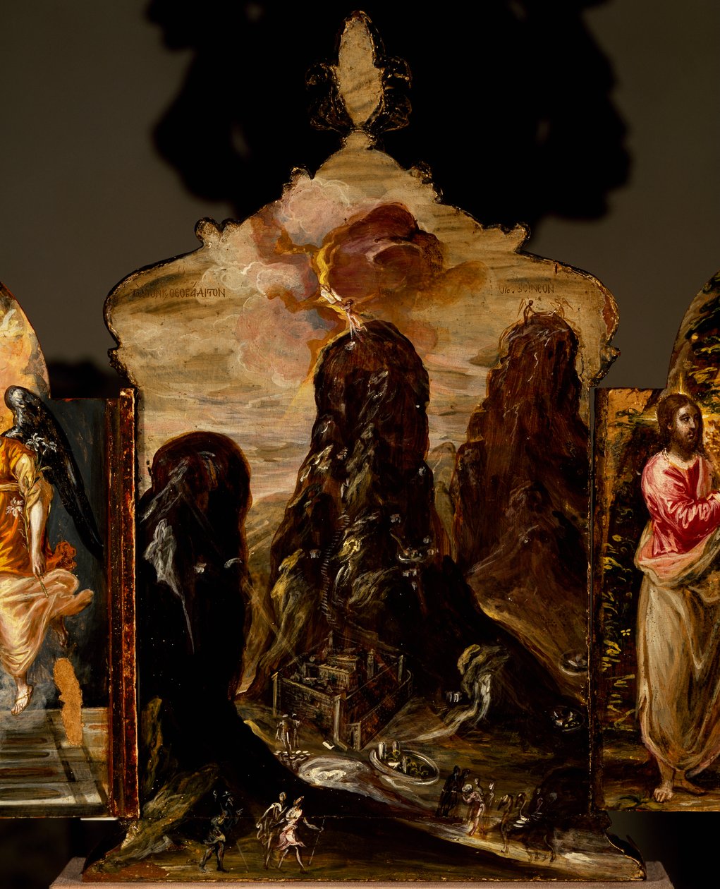 Sínai-hegy, hordozható triptichon-oltár, El Greco (1541-1614) alkotó: El (1541 1614) Greco
