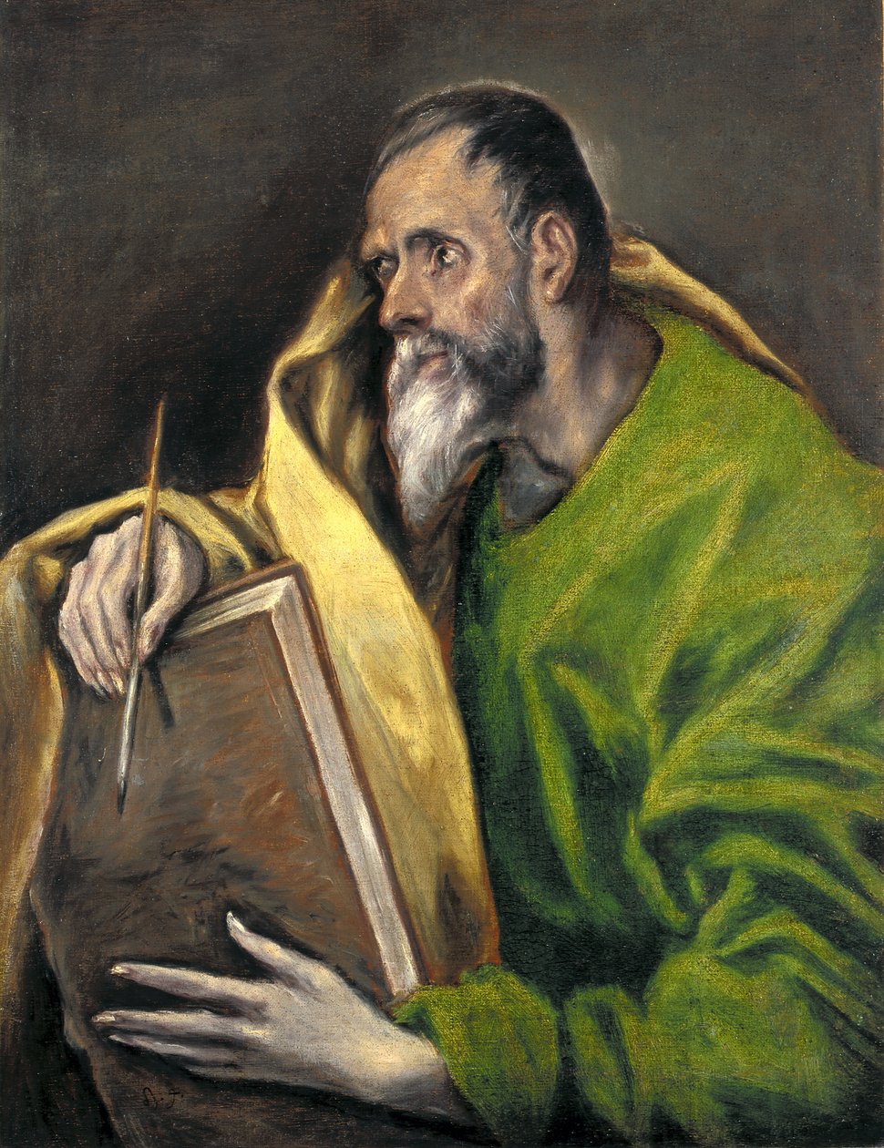 Szent Lukács (olaj, vászon) alkotó: El (1541 1614) Greco