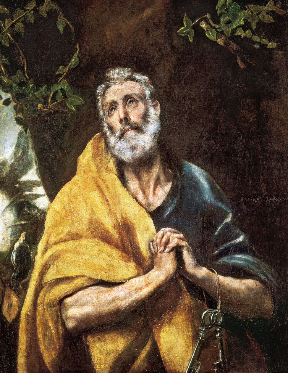 „Szent Péter könnyei”, 1594-1604 körül (olaj, vászon) alkotó: El Greco