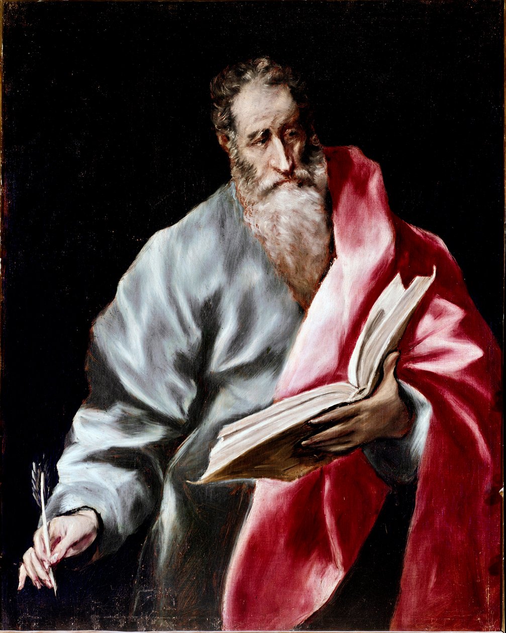 A toledói székesegyház apostolsága: „” Szent Máté”” Domenikos Theotokopoulos dit El Greco festménye (1541-1614) 1602-1605 V. 100x76 cm Toledo, katedrális alkotó: El Greco