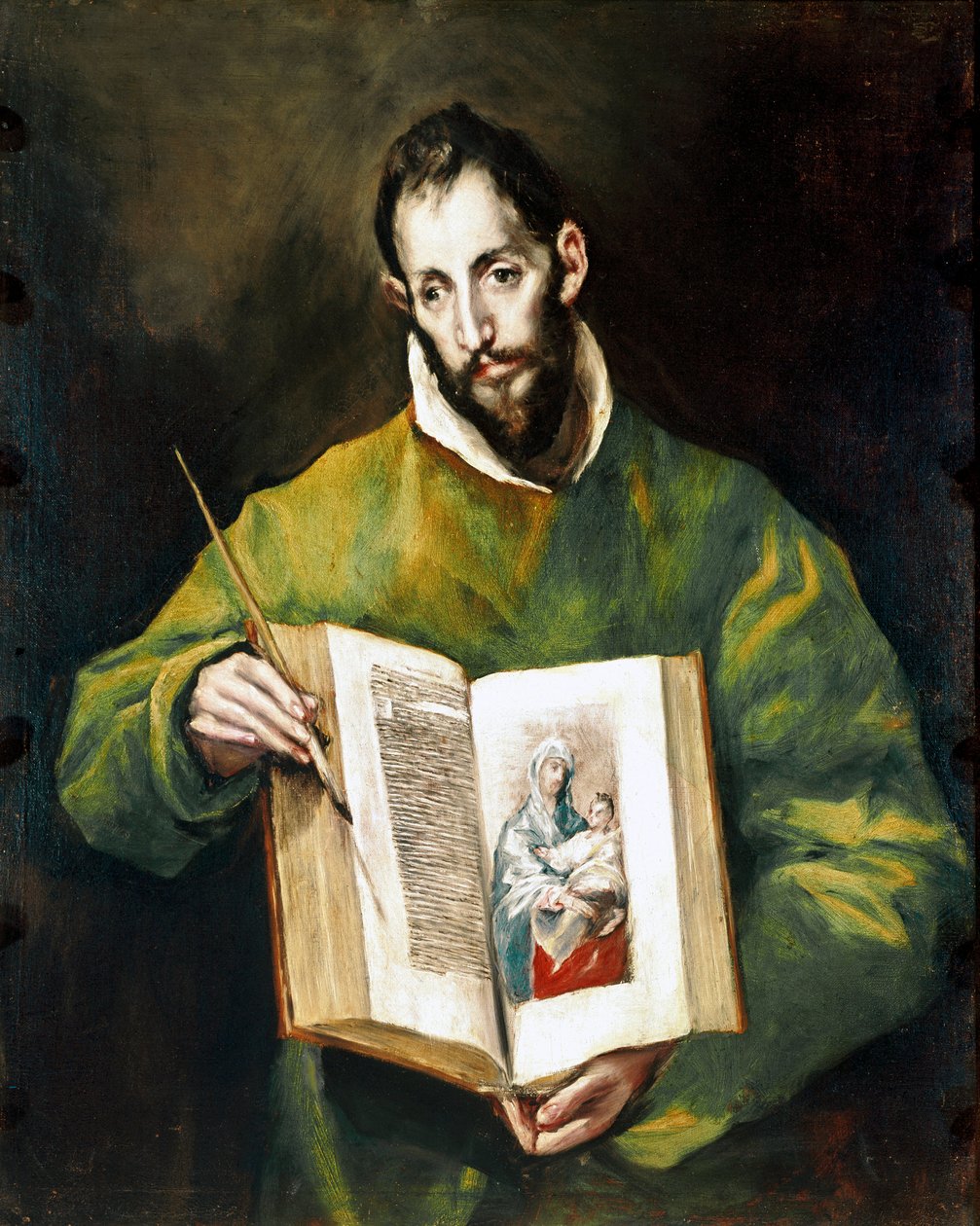 A toledói székesegyház apostolsága: A Szent Lukács apotreus evangélista. Domenikos Theotokopoulos dit El Greco festménye (1540-1614) alkotó: El Greco