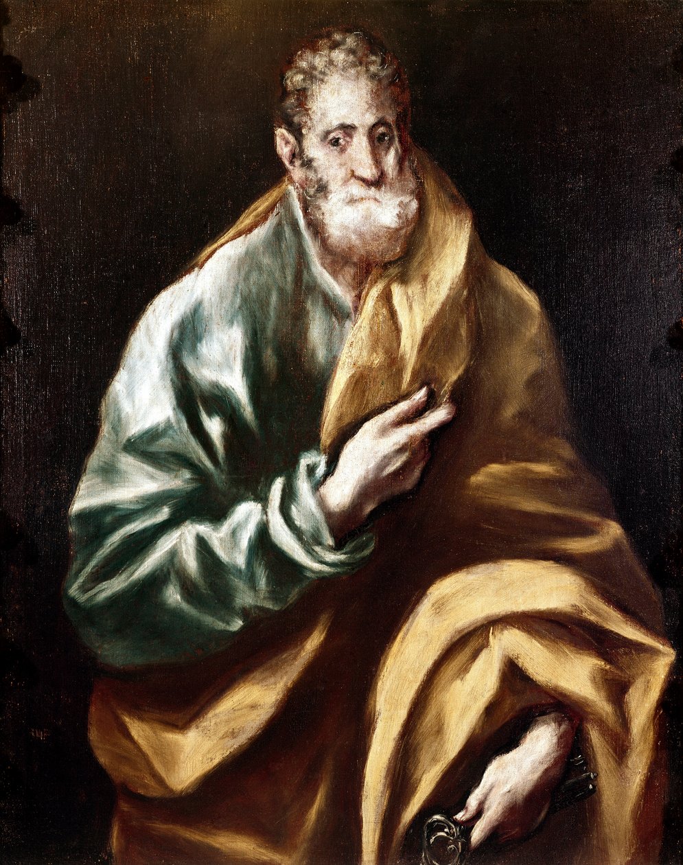 A toledói székesegyház apostolsága: Szent Péter apotre. Domenikos Theotokopoulos dit El Greco festménye (1540-1614) alkotó: El Greco