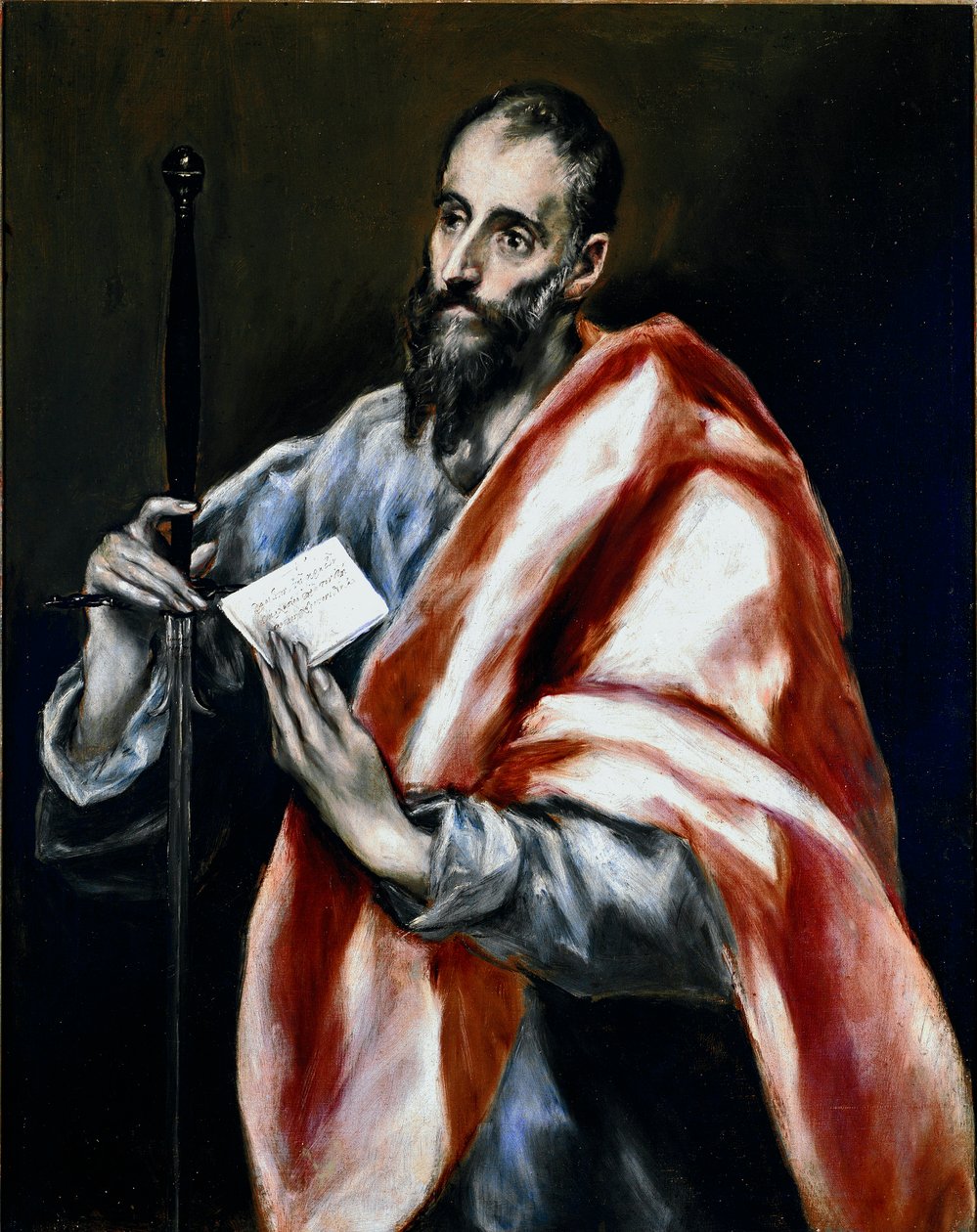 Apotre Szent Pál. Domenikos Theotokopoulos dit El Greco festménye (1540-1614) alkotó: El Greco