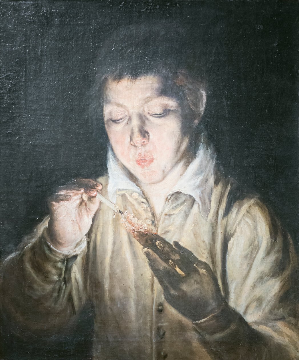 Parázsat fújó fiú alkotó: El (1541 1614) Greco